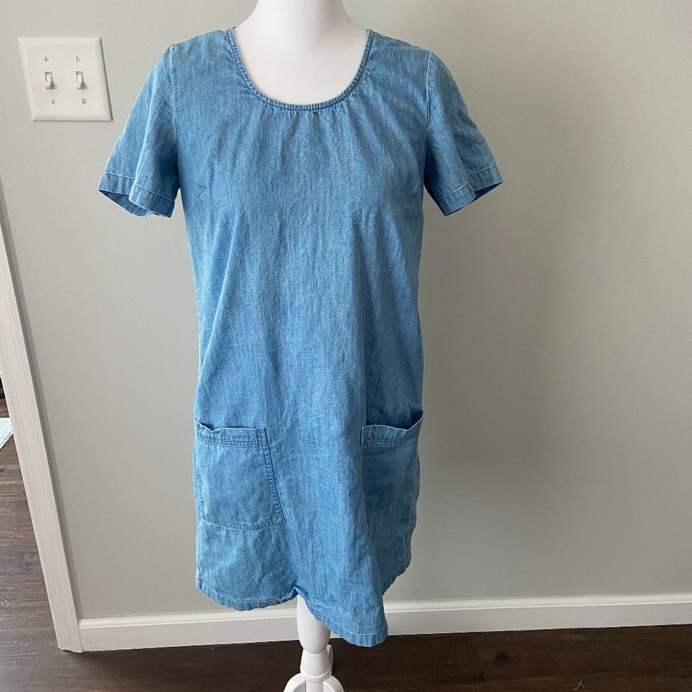FatFace Denim Shift Dress size 4